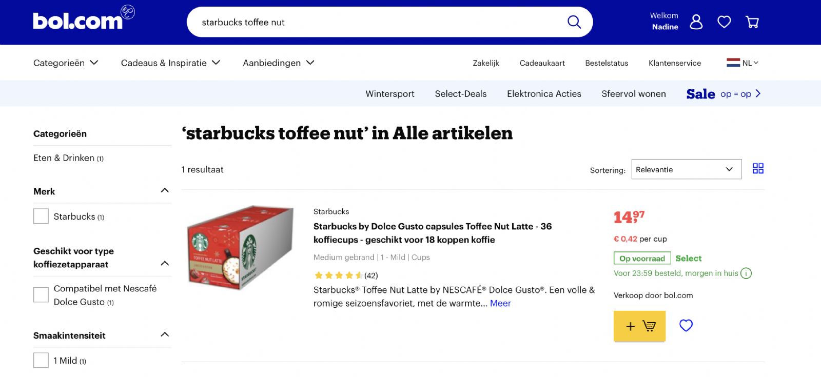 Bol.com_Starbucks Toffee Nut